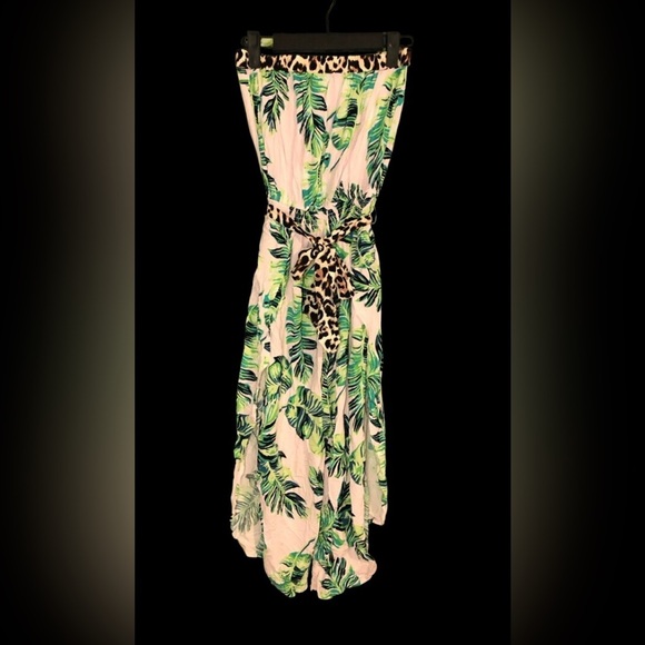 Venus Tropical Leaf Print Jumpsuit XS-S NWOT - Picture 12 of 16